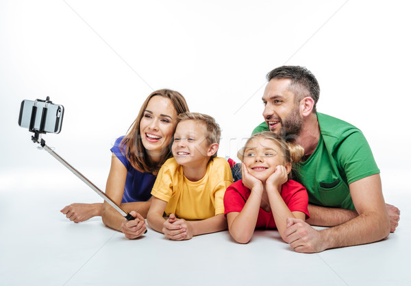 Happy family taking selfie    Stock photo © LightFieldStudios