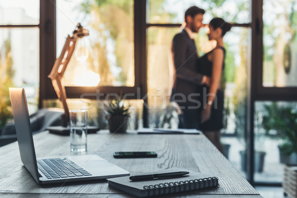 young couple in office Stock photo © LightFieldStudios