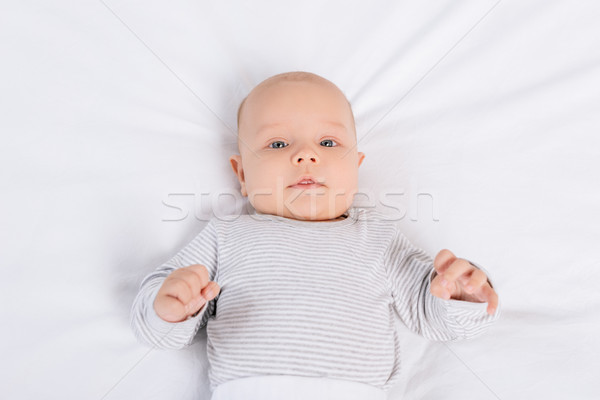 Onschuldige kaukasisch baby kid kleding Stockfoto © LightFieldStudios