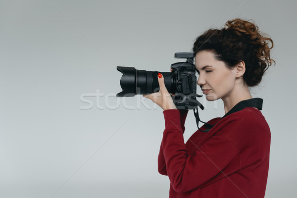 professional photographer with camera Stock photo © LightFieldStudios
