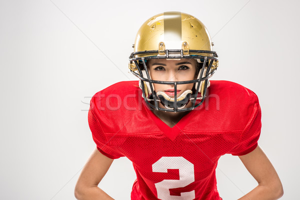  female american football player Stock photo © LightFieldStudios