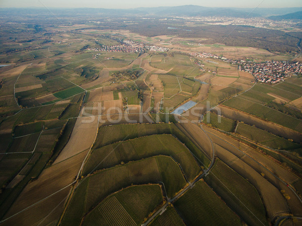 Aerial view of majestic landscape with city in Germany Stock photo © LightFieldStudios