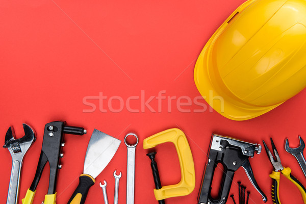 reparement tools and hard hat Stock photo © LightFieldStudios