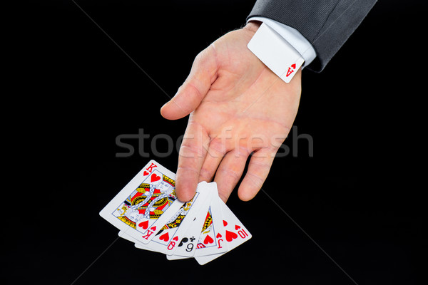 Man holding playing cards  Stock photo © LightFieldStudios