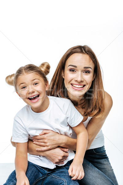 Mother and daughter having fun together Stock photo © LightFieldStudios