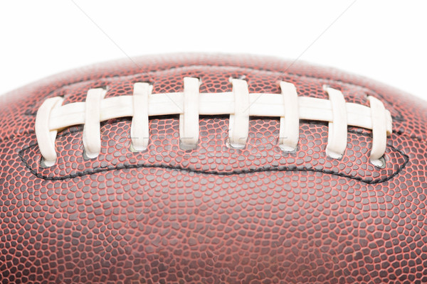 Rögbilabda közelkép lövés futball labda bőr Stock fotó © LightFieldStudios