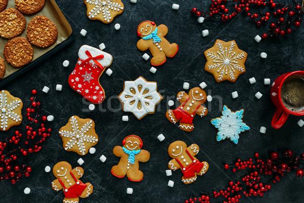 christmas gingerbreads and coffee  Stock photo © LightFieldStudios