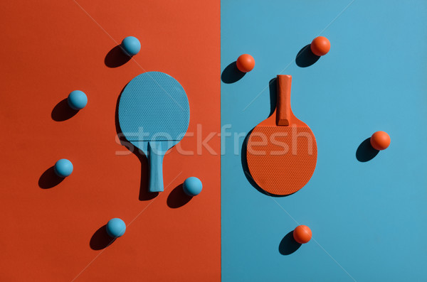 Ping pong top view shot due Foto d'archivio © LightFieldStudios
