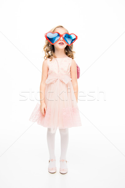 Girl in heart shaped glasses  Stock photo © LightFieldStudios
