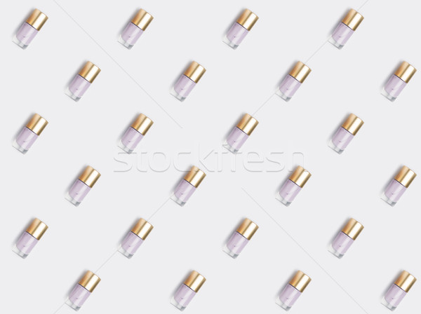 Foto stock: Esmalte · de · uñas · botellas · repetitivo · patrón · belleza · estilo