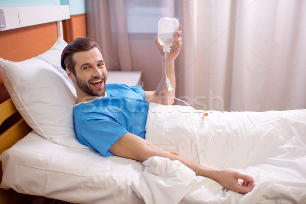 Stock photo: Male patient in hospital