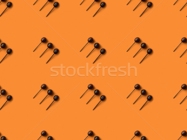 black halloween lollipops Stock photo © LightFieldStudios