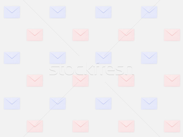 Patroon repetitieve gekleurd mail Blauw kleuren Stockfoto © LightFieldStudios