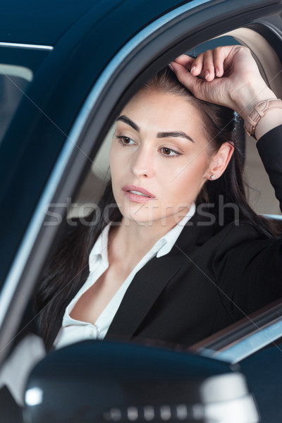 woman driving car Stock photo © LightFieldStudios