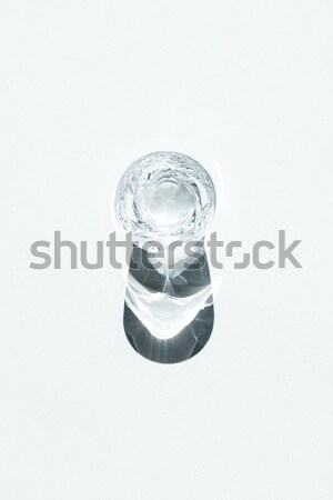 Wodka top Ansicht cool Glas Schatten Stock foto © LightFieldStudios