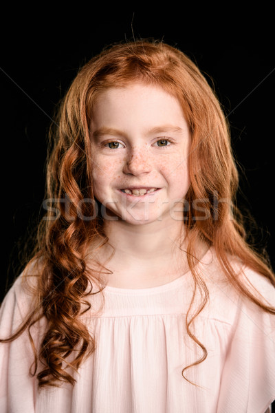 肖像 可愛的 女孩 微笑 看 商業照片 © LightFieldStudios