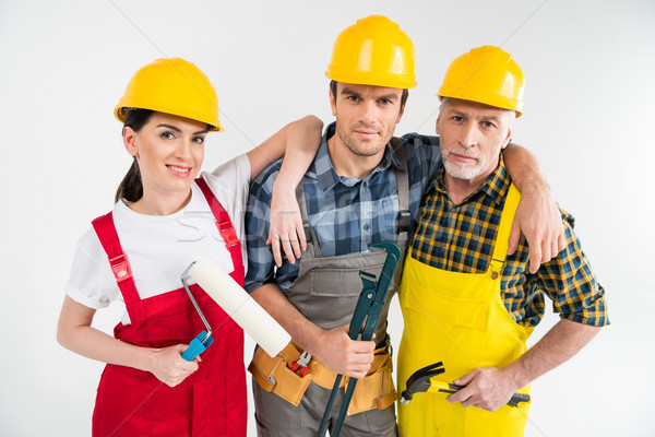 Professional construction workers  Stock photo © LightFieldStudios