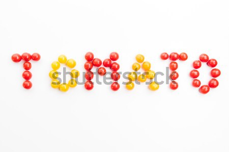 colorful tomato word Stock photo © LightFieldStudios