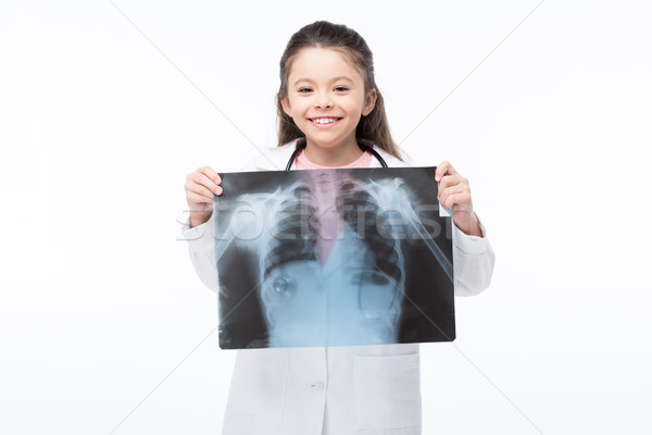 Menina médico traje belo little girl Foto stock © LightFieldStudios