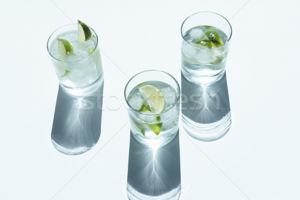 Gin Cocktail Ansicht cool Kalk Stock foto © LightFieldStudios