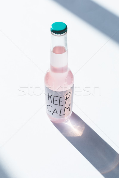 Fles opschrift Stockfoto © LightFieldStudios