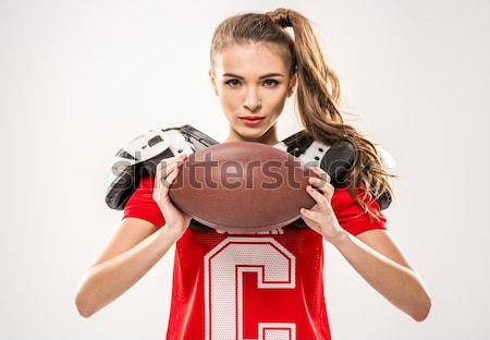 Female football player Stock photo © LightFieldStudios