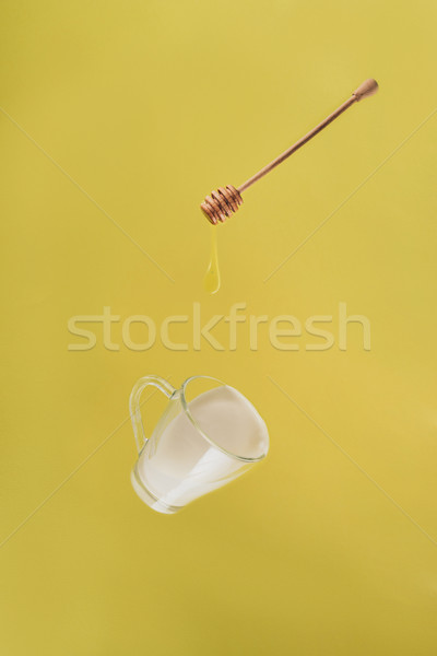 表示 カップ ミルク はちみつ 食べ ストックフォト © LightFieldStudios