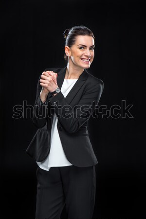 Attrattivo giovani imprenditrice geloso suit Foto d'archivio © LightFieldStudios