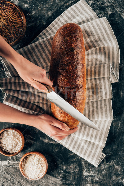 выстрел женщину буханка хлеб Сток-фото © LightFieldStudios