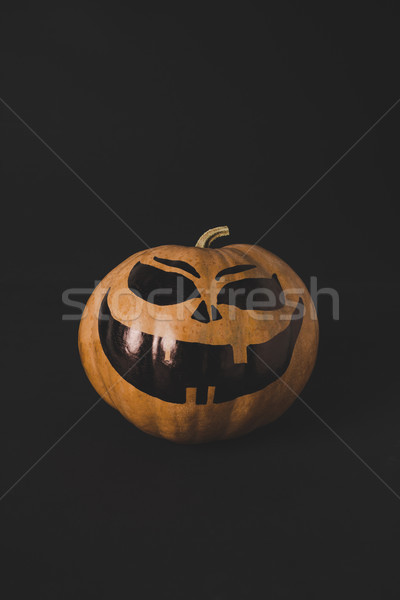 Stockfoto: Pompoen · scary · gezicht · halloween