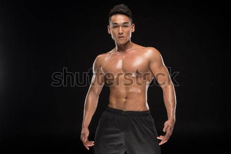 Torse nu musculaire asian homme jeunes élégant [[stock_photo]] © LightFieldStudios