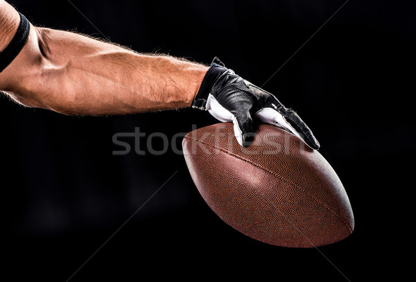 Stockfoto: Voetballer · bal · hand