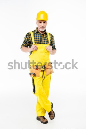 Workman in hard hat Stock photo © LightFieldStudios