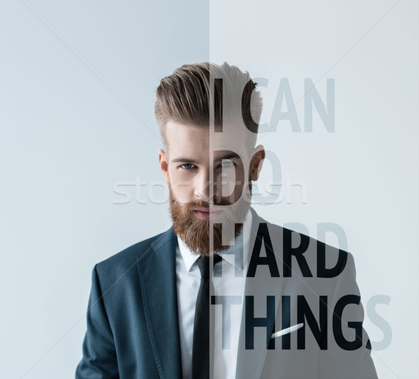 Stylish bearded businessman Stock photo © LightFieldStudios