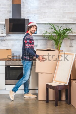 Mutter Tochter spielen bewegen neues Zuhause Haus Stock foto © LightFieldStudios