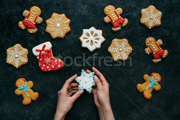 homemade gingerbreads with icing  Stock photo © LightFieldStudios