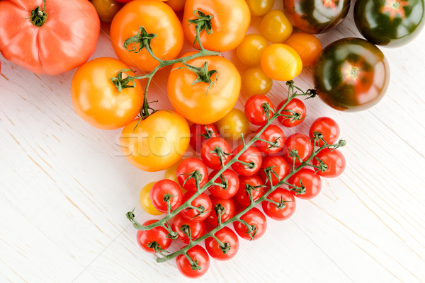 Frischen voll Tomaten top Ansicht Stock foto © LightFieldStudios