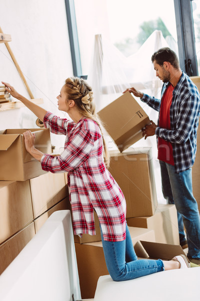 couple moving in new house Stock photo © LightFieldStudios