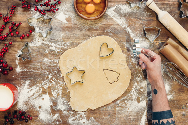 dough for christmas cookies Stock photo © LightFieldStudios