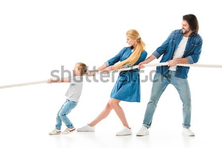 daughter skateboarding on longboard Stock photo © LightFieldStudios