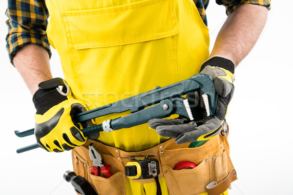 Workman with tool belt  Stock photo © LightFieldStudios