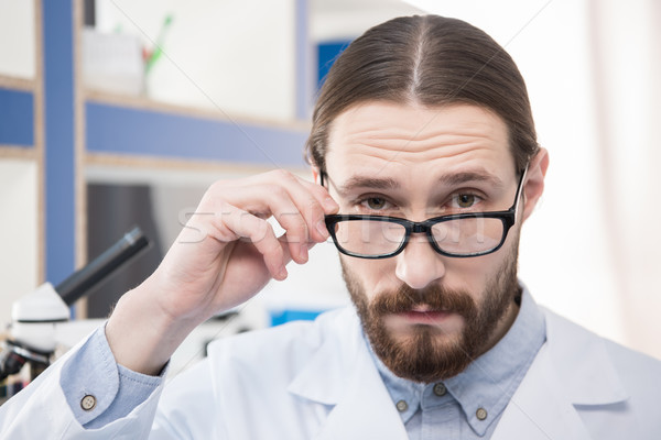 Homme scientifique lunettes portrait jeunes laboratoire [[stock_photo]] © LightFieldStudios