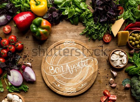 bread for toasts and vegetables Stock photo © LightFieldStudios