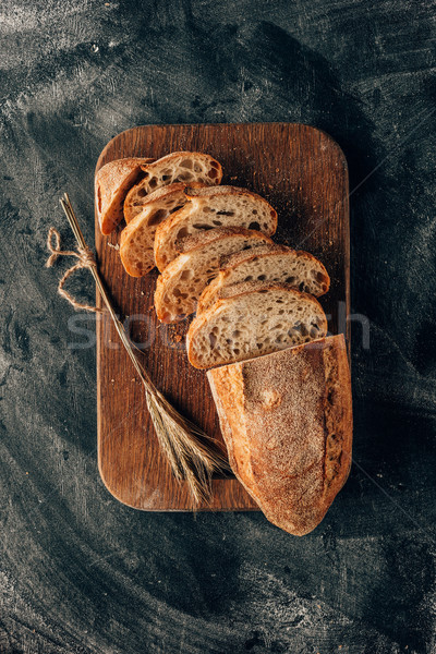 Stockfoto: Top · stukken · brood · donkere