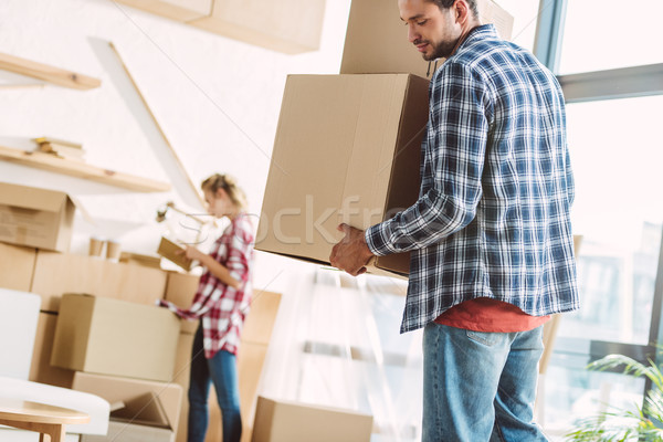 couple moving in new house Stock photo © LightFieldStudios