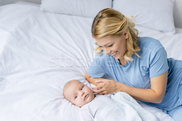 mother looking at infant son Stock photo © LightFieldStudios