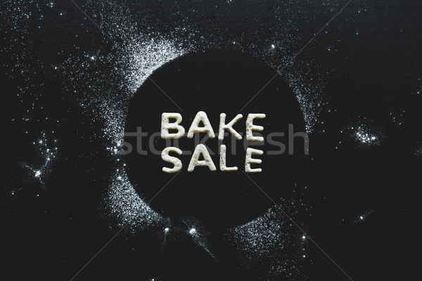 [[stock_photo]]: Haut · vue · cookies · lettres · sucre · glace · cookie