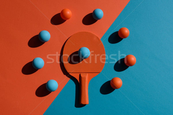 Ping pong top view shot Foto d'archivio © LightFieldStudios