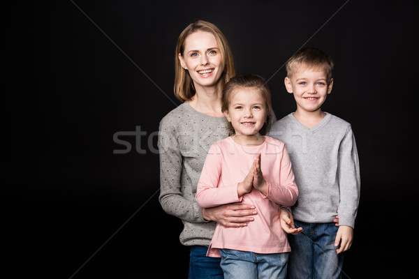 Happy mother with kids Stock photo © LightFieldStudios