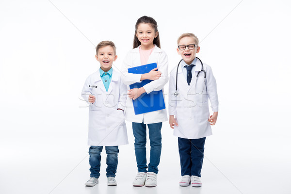 Kids playing doctors Stock photo © LightFieldStudios